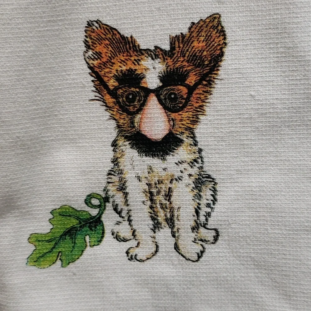 Kay Dee NWT 100% Cotton Kitchen Towels Cute Dogs in Costumes
